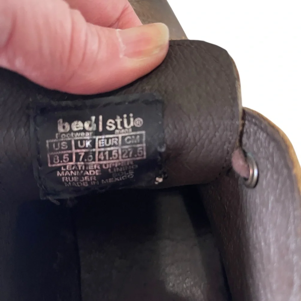 BED STU Draco Brown Leather Chukka Ankle Boots 8.5‎